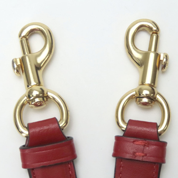 Coach COACH Leather Shoulder Bag 68168 Red Brown Leather Crossbody Bag 68168 - Picture 12 of 16